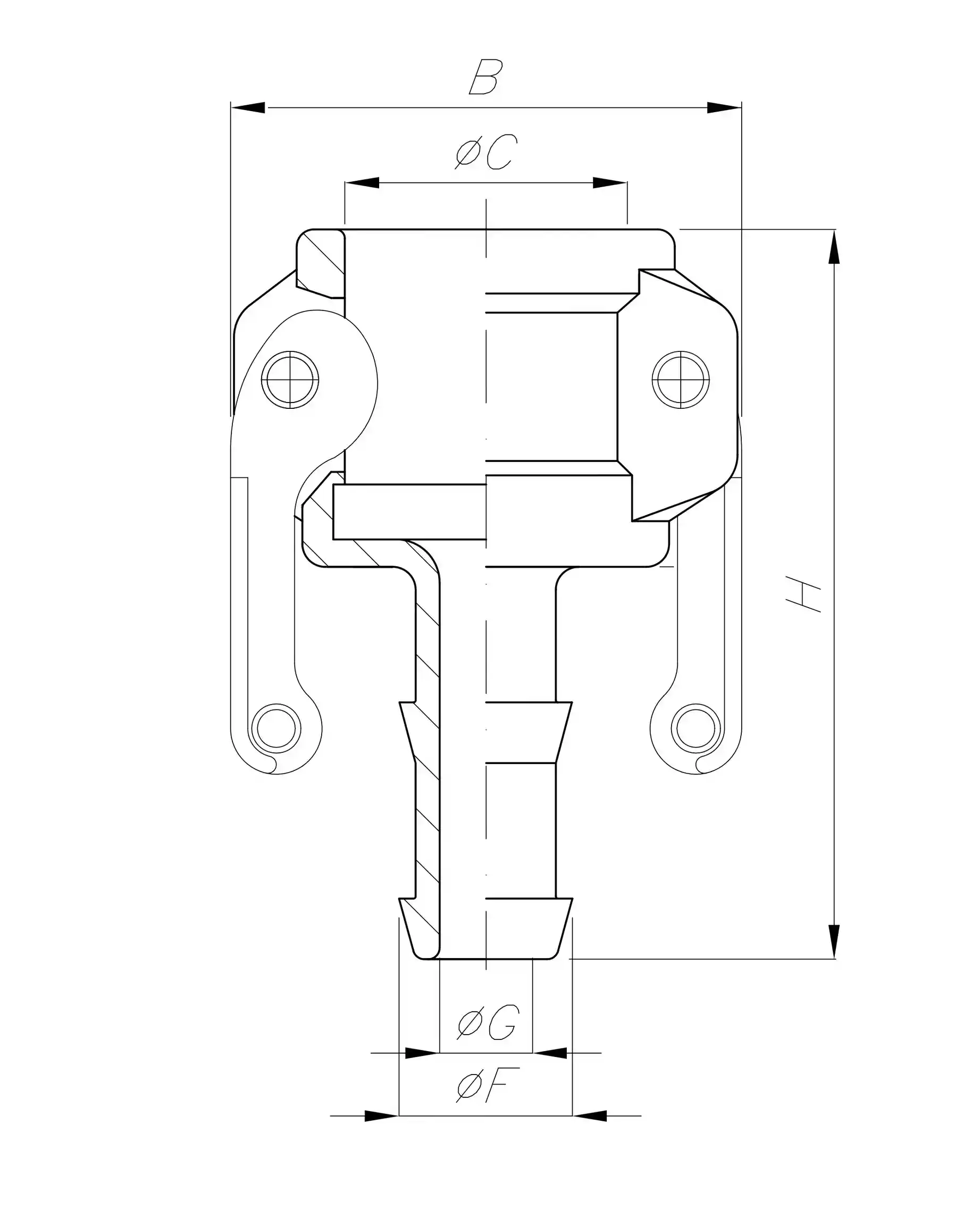 Coupler with Hose Shank